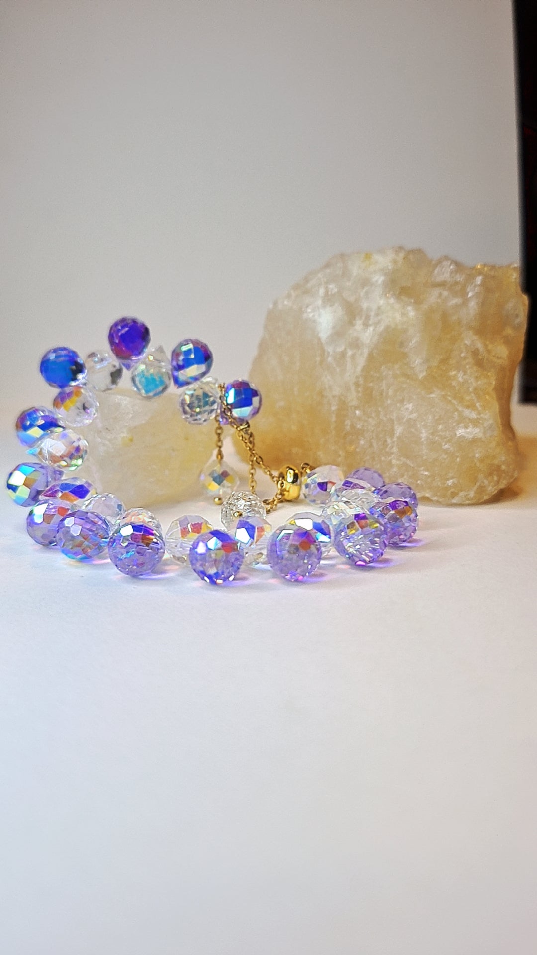 White Crystal Charm Bracelet - GoDazzle
