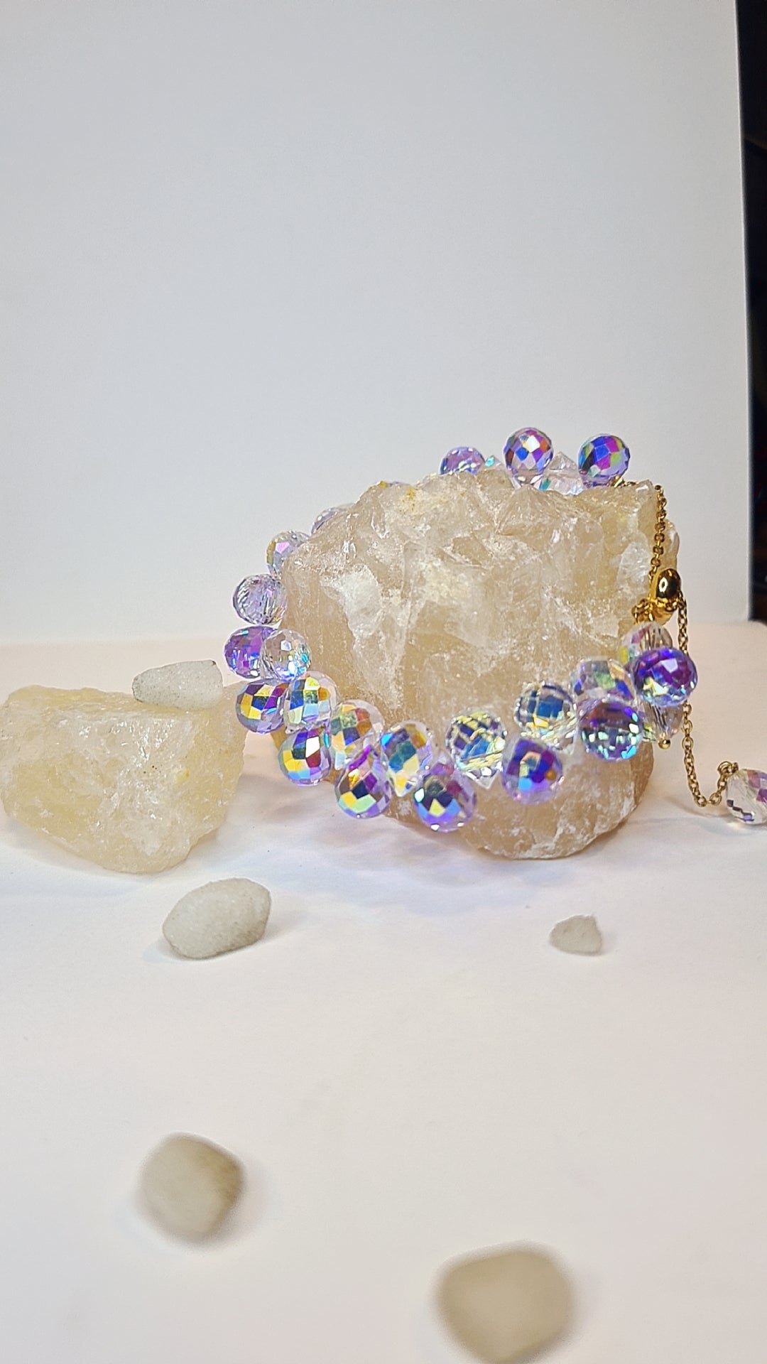 White Crystal Charm Bracelet - GoDazzle