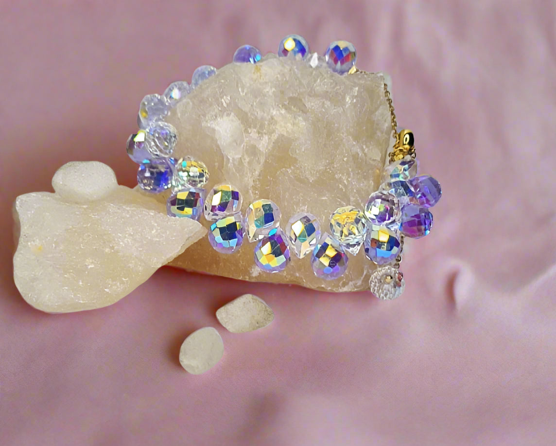 white charm braclet