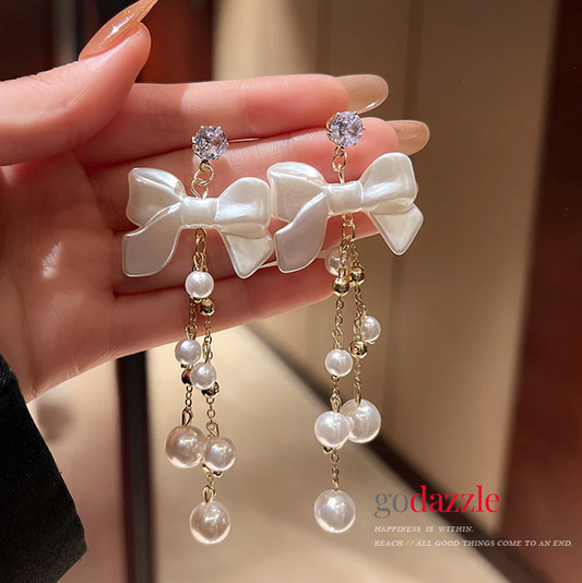 Pearl Bow Tassel