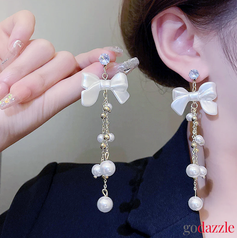 Pearl Bow Tassel