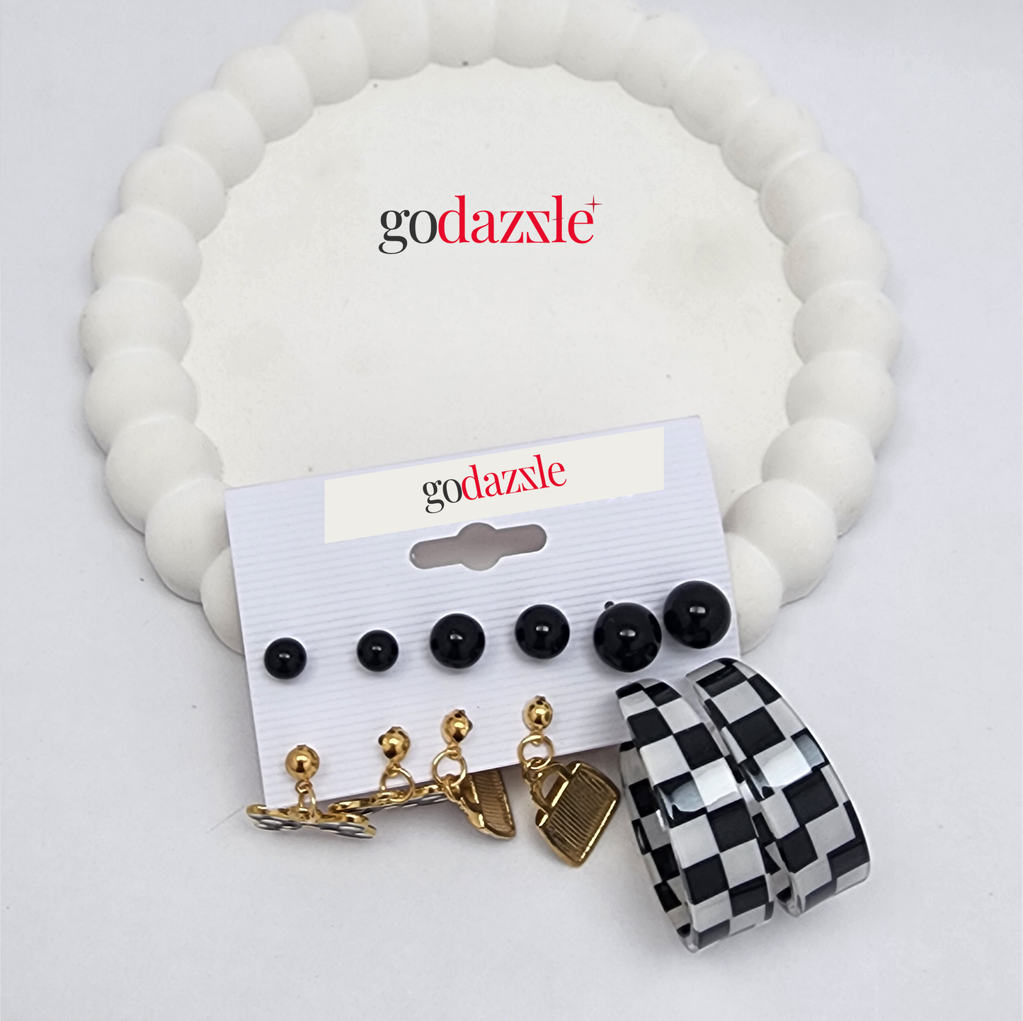 Checkmate Combo earrings