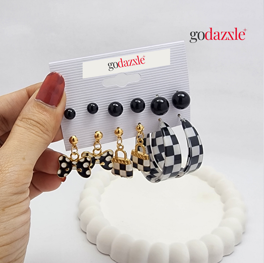 Checkmate Combo earrings