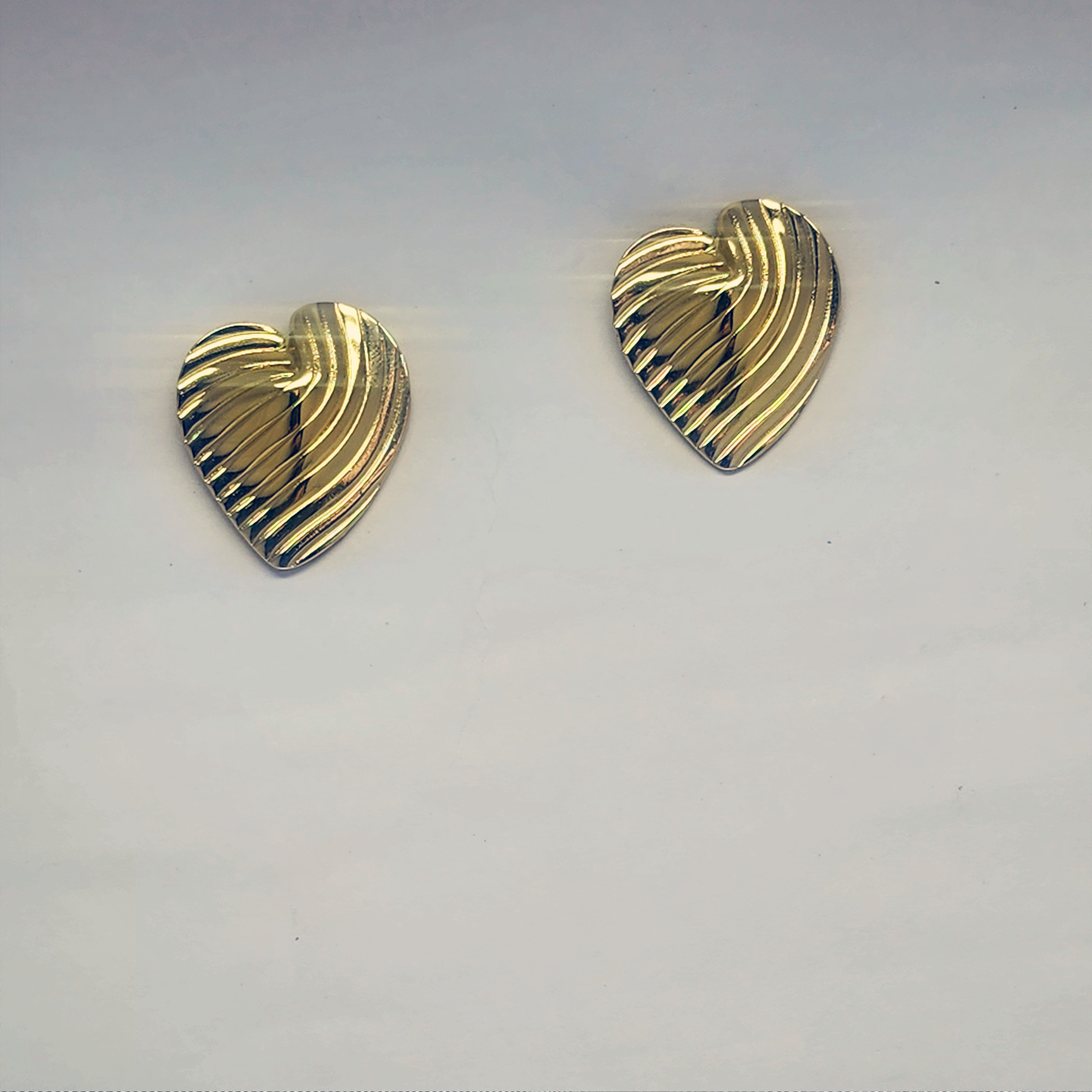 Golden Heart Studs - GoDazzle