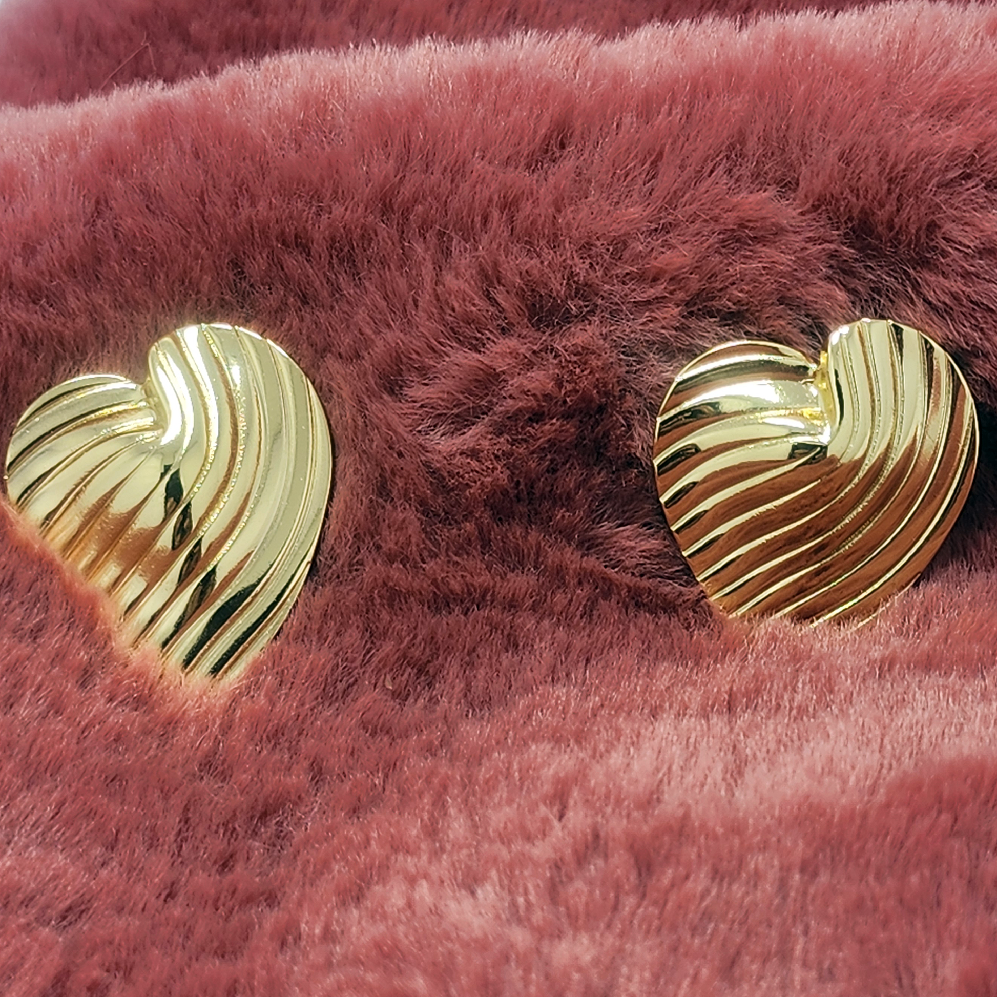 Golden Heart Studs - GoDazzle