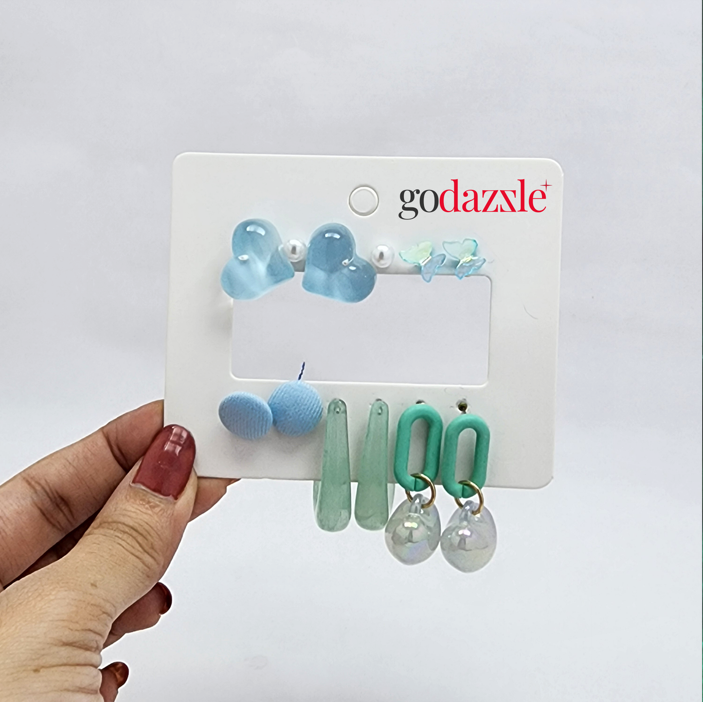 Mint Blu Earrings Comb