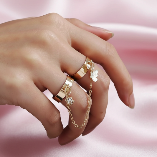 Double Butterfly Ring