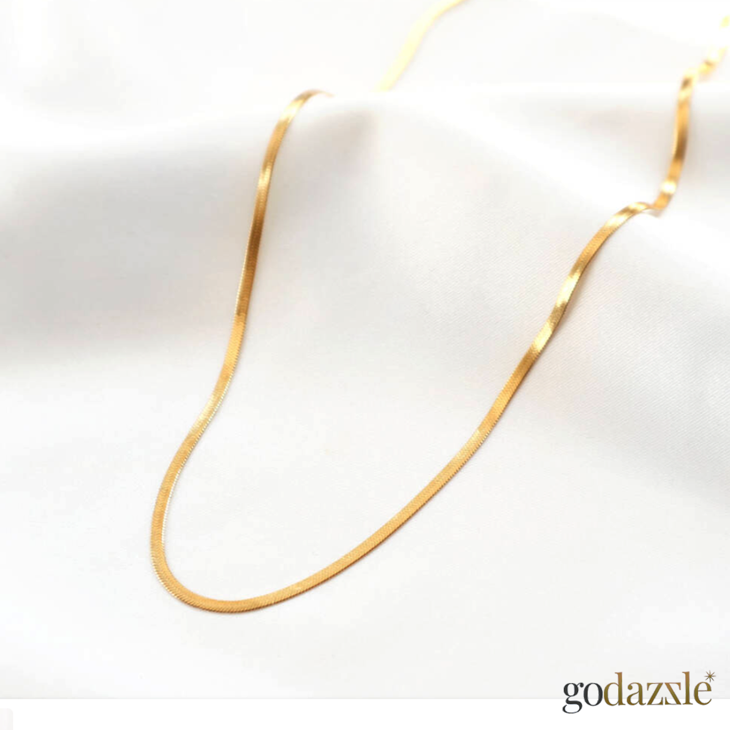 Anti Tarnish Gold Plated Snake Chain - GoDazzle