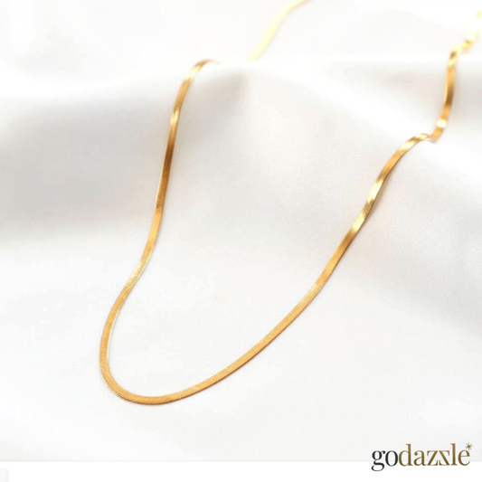 Anti Tarnish Gold Plated Snake Chain - GoDazzle