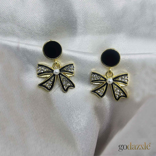 Hannah Dark Bow Drops